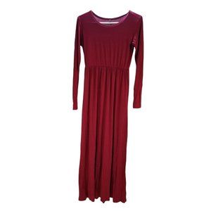 Sunzel Women's Long Sleeve Sheath Dress, Red, Size Small